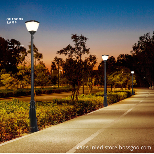 Outdoor Detachable Pole Post Smart Work Garden LED Waterproof Solar Light